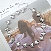 304 Stainless Steel Link Chain Necklaces NJEW-Q033-01B-P-1