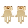 PVD Vacuum Plating 304 Stainless Steel Stud Earrings for Women EJEW-A048-26G-1