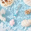 3Pcs Ocean Theme Porcelain Charm & Glass Beads Pendant Decorations HJEW-JM03154-4