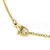 Glass Seed Beads Beaded Star Pendant Necklaces NJEW-MZ00088-05-5