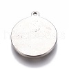 304 Stainless Steel Pendants STAS-E474-28-2
