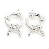 304 Stainless Steel Spring Ring Clasps STAS-G190-17S-C-1