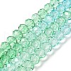 Transparent Painted Glass Beads Strands DGLA-A034-T8mm-A16-2