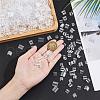  800Pcs 4 Style Transparent AS Plastic Base Buckle Hair Findings FIND-NB0004-37-3