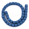 Synthetic Lava Rock Beads Strands G-S359-171H-2