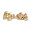 Brass Cubic Zirconia Pendants ZIRC-I062-26G-3