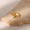 Simple and Elegant Stainless Steel Snake Cuff Rings IR8532-4