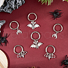 Tibetan Style Bat Alloy Pendants HJEW-AB00223-5