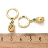 Brass Cubic Zirconia Hoop Earrings EJEW-Q015-02G-A-3