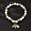 Brass Stretch Bracelets BJEW-C098-07C-2