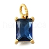 925 Sterling Silver Pave Clear Cubic Zirconia Charms STER-V001-02G-09-1