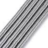 Electroplate Non-magnetic Synthetic Hematite Beads Strands G-J216E-08-1