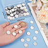Beebeecraft 100Pcs 304 Stainless Steel Cabochon Settings FIND-BBC0003-49-3