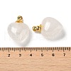 Natural Quartz Crystal Perfume Bottle Pendants G-Z039-03G-01-3