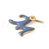 304 Stainless Steel Enamel Charms STAS-G353-01G-M-2