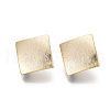 Brass Stud Earring Findings X-KK-N233-020-NF-2