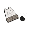 Cat Shape Enamel Pins JEWB-P039-11EB-04-3