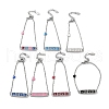 201 Stainless Steel Heart & Rectangle with Word Love Link Bracelets BJEW-B090-02A-1