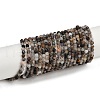 Natural Black Rutilated Quartz Beads Strands G-RM250104-C3-2