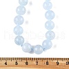 Natural Aquamarine Beaded Necklaces NJEW-S404-19-5