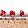 Handmade Evil Eye Lampwork Beads Strands LAMP-S069-01C-4