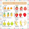 SUNNYCLUE 36Pcs 6 Styles Fruits Opaque Resin Pendants RESI-SC0003-36-2