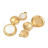 304 Stainless Steel Natural White Shell Pendants STAS-L288-10G-02-2