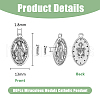 DICOSMETIC 80Pcs Tibetan Style Pendants FIND-DC0005-65-2