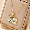 Exquisite 3D Cute Travel Brass Colorful Enamel Plane & Luggage & Camera Pendant Necklaces for Everyday Wear FK9091-2-1