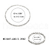 304 Stainless Steel Cross Byzantine Chain Necklaces for Women Men FS-WGDFC6D-01-3