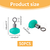 SUPERFINDINGS 50Pcs Plastic Fishing Swivels Cross-Line FIND-FH0010-11A-2