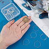 Beebeecraft 40Pcs Brass Earring Hooks STAS-BBC0016-25S-02-3