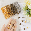 SOFPLATE 160Pcs 4 Colors Triangle Tibetan Style Zinc Alloy Tube Bails TIBE-SP0001-06-3