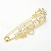 Alloy Glass Rhinestone Brooches JEWB-G001-13-1
