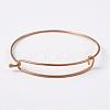 Adjustable Ion Plating(IP) 304 Stainless Steel Expandable Bangle Making BJEW-L604-09G-1