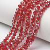 Electroplate Glass Beads Strands EGLA-A034-T6mm-J08-1