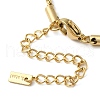 304 Stainless Steel Rope Chain Grooved Bowknot Pendant Necklaces for Women NJEW-K255-07G-3