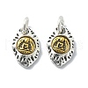 Tibetan Style Alloy Charms PALLOY-Q458-01AG-02-1