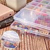 2Pcs 2 Style Transparent Plastic Bead Containers CON-SZ0001-29-3