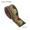 Embroidery Polyester Ribbon SRIB-WH0006-05-3