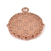 Zinc Alloy Pendant Settings for Cabochon & Rhinestone KHDZ-PALLOY-A15290-RG-2