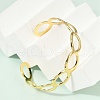 Hollow Out 304 Stainless Steel Cuff Bangles for Women BJEW-Z097-05G-3