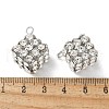 Brass Rhinestone Pendants KK-U057-01P-02-3