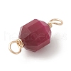 Natural Mixed Gemstone Copper Wire Wrapped Connector Charms PALLOY-JF02172-4