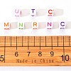 White Opaque Acrylic Beads SACR-YW0001-20-6