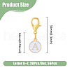 52Pcs 26 Styles Alloy Enamel Pendant Decorations HJEW-FH00003-2