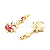 Brass Enamel Pendants KK-L237-011G-2