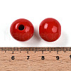 Painted Natural Wood Beads WOOD-A018-16mm-12-3
