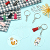 DIY Blanks Vinyl Charm Keychain Making Kit DIY-CJ0002-19-5