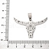 201 Stainless Steel Pendants STAS-V013-12P-3
